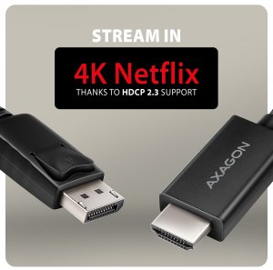 AXAGON RVD-HI20C2, DisplayPort -> HDMI 2.0b konwerter / kabel 1.8m, 4K/60Hz 5