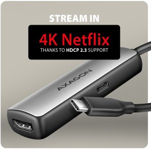 AXAGON RVC-HI8KPD, USB-C -> HDMI 2.1 konwerter / adapter, 8K/60Hz, 4K/144Hz, HDR10+, PD100W 6