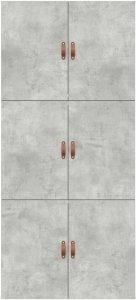 Rama łóżka z miejscem na przechowywanie Szary Beton 100x200 cm 9