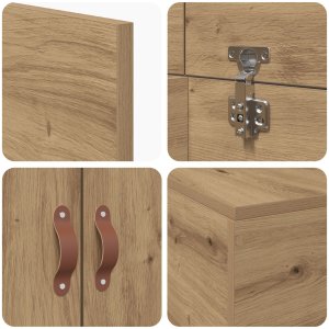 Rama łóżka do przechowywania Artisan Oak 100x200 cm 10