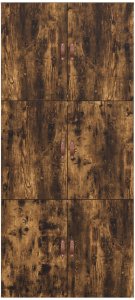 Łóżko z miejscem na przechowywanie z dębu wędzonego 90x190 cm 9