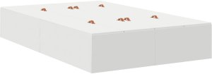 Rama Łóżka z Miejscem na Przechowywanie Biała 120x190 cm 8