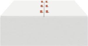 Rama łóżka z miejscem na przechowywanie Biała 90x190 cm 6