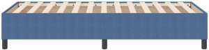vidaXL Box Spring Bed Niebieski 90x200 cm z materiału sztruksowego 7