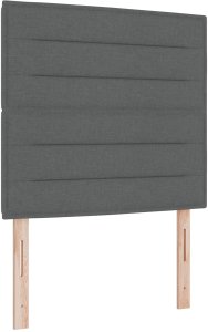 vidaXL Stelaż łóżka Ciemnoszary 100x200 cm Z materiału 6