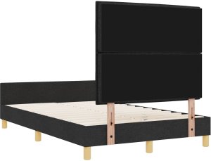 vidaXL Stelaż Łóżka Czarny 120x190 cm Z Tkaniny 10