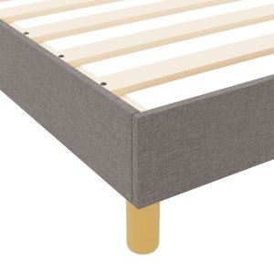 vidaXL Ramka łóżka Taupe 120x200 cm Tkanina 12