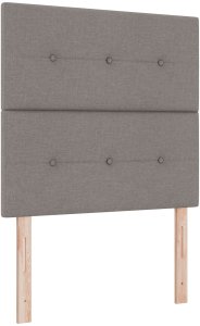 vidaXL Ramka łóżka Taupe 120x200 cm Tkanina 7