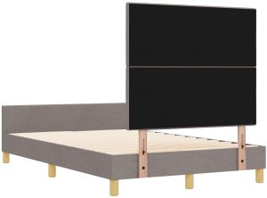 vidaXL Ramka łóżka Taupe 120x200 cm Tkanina 10