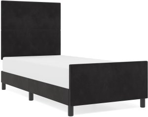 Rama Łóżka Czarna 80x200 cm Aksamit 4