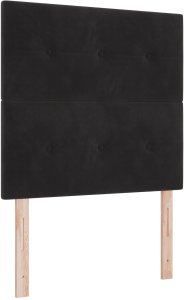 Rama Łóżka Czarna 80x200 cm Aksamit 7