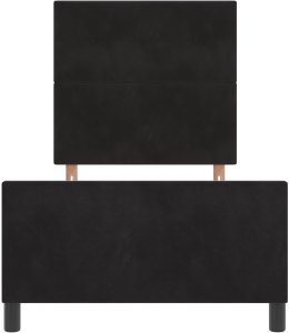 Rama Łóżka Czarna 80x200 cm Aksamit 8