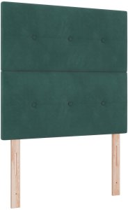 Rama Łóżka Ciemnozielona 90x190 cm Z Weluru 7