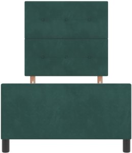 Stelaż łóżka Ciemnozielony 90x200 cm Aksamit 8