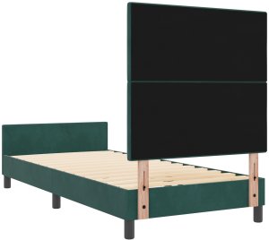 Stelaż łóżka Ciemnozielony 90x200 cm Aksamit 10