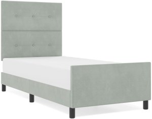 Stelaż łóżka Jasnoszary 100x200 cm Velvet 4