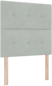 Stelaż łóżka Jasnoszary 100x200 cm Velvet 7