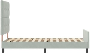 Stelaż łóżka Jasnoszary 100x200 cm Velvet 9