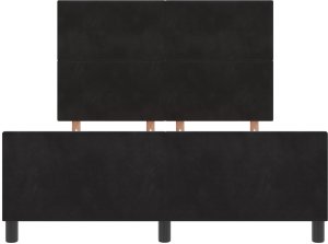 vidaXL Łóżko Aksamitne Czarna 160x200 cm 8