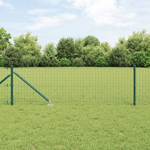 Słupki ogrodzeniowe z szpicem 52 szt. 32 mm 100 cm Stal ocynkowana 1