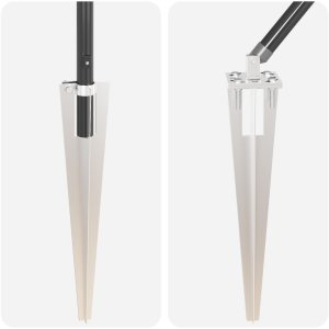 Słupki ogrodzeniowe z szpicem 52 szt. 32 mm 120 cm stal ocynkowana 6