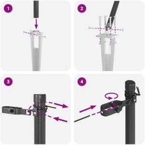 Słupki ogrodzeniowe z szpicem 52 szt. 32 mm 120 cm stal ocynkowana 8