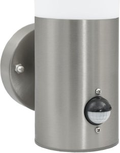 życieXL Zewnętrzne Oświetlenie Ścienne z Czujnikiem 2 szt. Srebrny Stal nierdzewna IP44 9