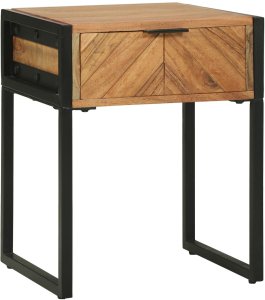 Szafka nocna 40x35x50 cm z litego drewna akacjowego 1