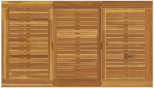 vidaXL Stół do jedzenia na zewnątrz Szary 140x80x75 cm Stal i Drewno Akacjowe 7