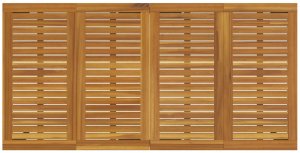 vidaXL Stół ogrodowy 180x90x75 cm z litego drewna akacjowego i metalu 7