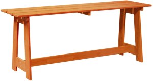 ławka ogrodowa Akacja 119x35x47 cm Lite drewno sosnowe 2