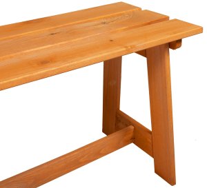 ławka ogrodowa Akacja 119x35x47 cm Lite drewno sosnowe 7