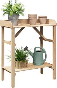 vidaXL Stół ogrodowy do pielenia 75x40x90 cm z drewna sosnowego 3