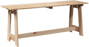 ławka ogrodowa 119x35x47 cm z litego drewna sosnowego 2