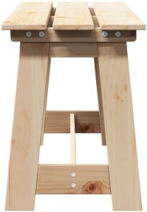 ławka ogrodowa 119x35x47 cm z litego drewna sosnowego 5