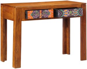 Biurko vidaXL Brązowe 100 cm x 50 cm 3