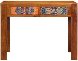 Biurko vidaXL Brązowe 100 cm x 50 cm 4