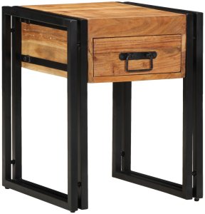 Stolik boczny 40x40x50 cm z litego drewna akacjowego 4