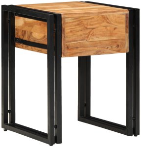 Stolik boczny 40x40x50 cm z litego drewna akacjowego 5