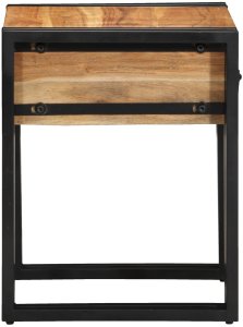 Stolik boczny 40x40x50 cm z litego drewna akacjowego 7