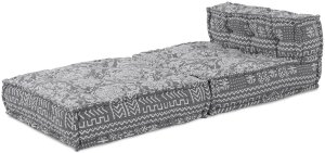 Puf modułowy Jasnoszary 70x70x54 Tkanina 3