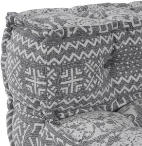 Puf modułowy Jasnoszary 70x70x54 Tkanina 8