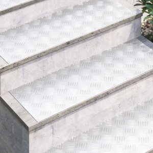 vidaXL Płyty Aluminiowe z Wypukłościami 4 szt. Antypoślizgowe 90x30 cm 3