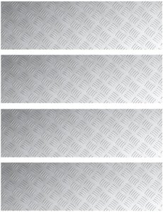 vidaXL Płyty aluminiowe z tłoczeniem 4 szt. Antypoślizgowe 100x30 cm 2