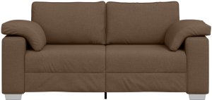 Sofa Brązowa Poliester Średnia Zdejmowane pokrowce 4