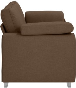 Sofa Brązowa Poliester Średnia Zdejmowane pokrowce 5