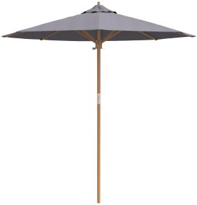 vidaXL Ciemnoszary parasol ogrodowy 217x230 cm z bambusa 4