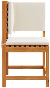 Fotel narożny z poduszkami z litego drewna akacjowego 5