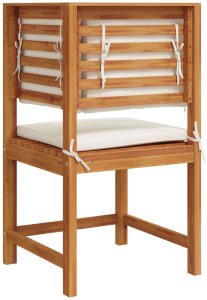 Fotel narożny z poduszkami z litego drewna akacjowego 6