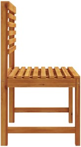 2 sztuki krzeseł ogrodowych bez oparcia z litego drewna akacjowego 6